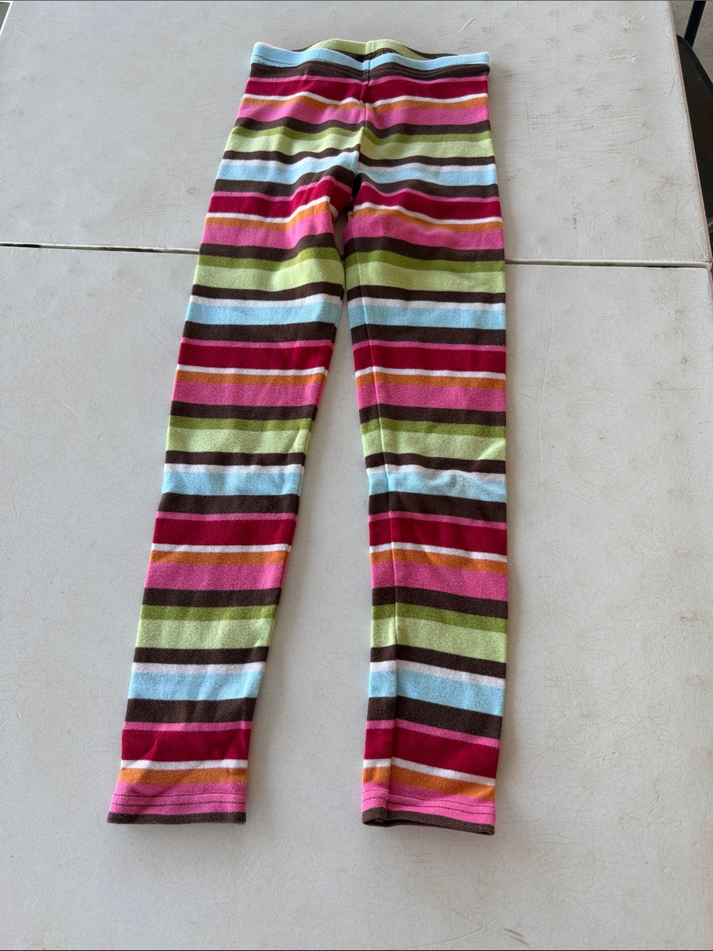Gymboree Multicolor Striped Leggings - Pink, Green, Blue, Brown